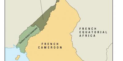 מפה של אונו המדינה של הקמרוני