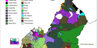 מפה של הקמרוני שפה